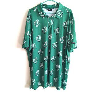 Yatta Golf Polo Mens 3XL Green Desert Performance Comfort Short Sleeve -lp486